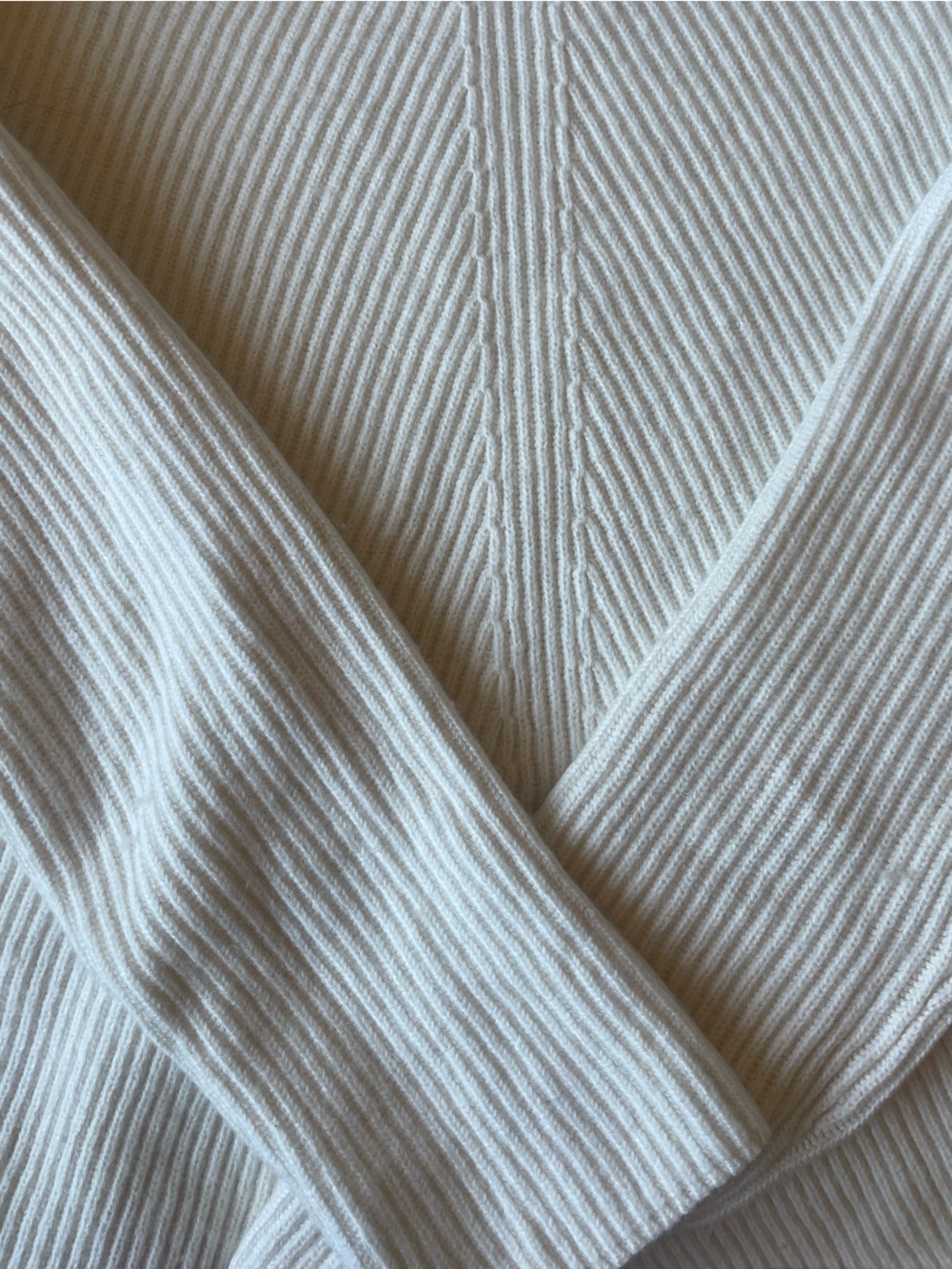Aritzia WOOL LINEN Chalmers Sweater Heather Birch Ribbed Knit Mockneck Babaton M - Picture 14 of 16